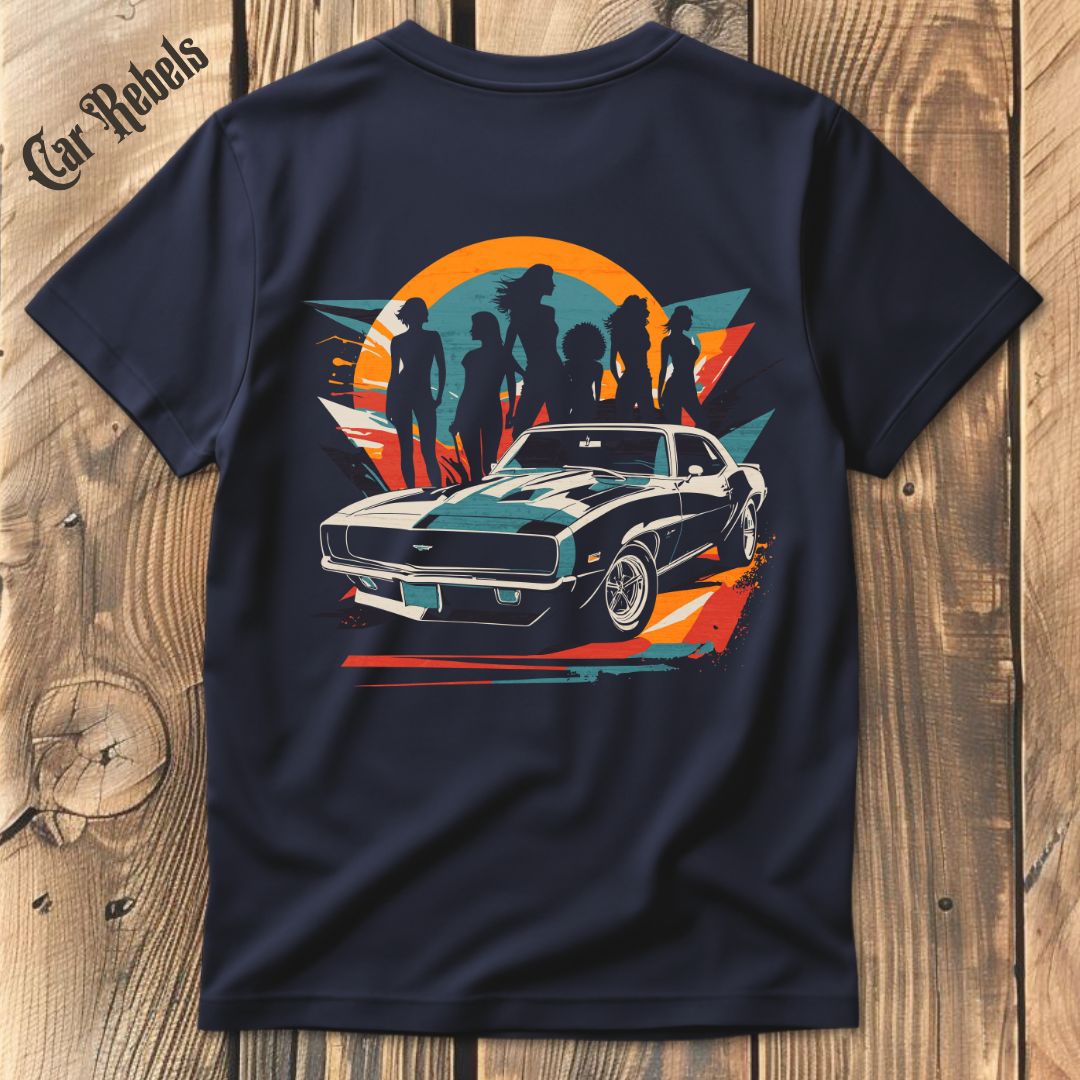 Camaro Retro T-Shirt Backprint - Car Rebels
