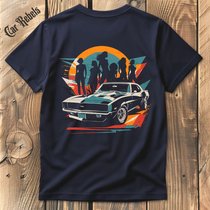 Camaro Retro T-Shirt Backprint - Car Rebels