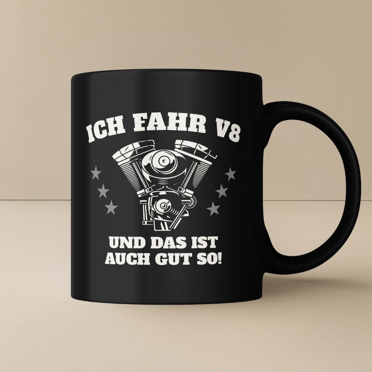 Das ist auch gut so V8 Tasse - Car Rebels