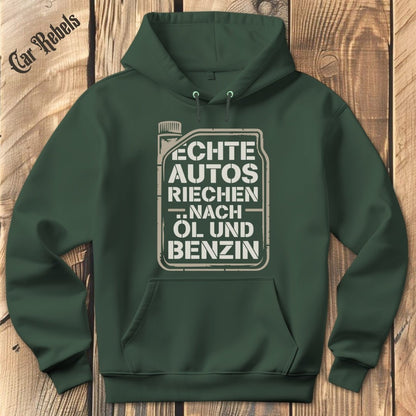 Echte Autos riechen nach Öl und Benzin Hoodie - Car Rebels