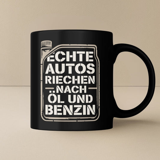 Echte Autos riechen nach Öl und Benzin Tasse - Car Rebels