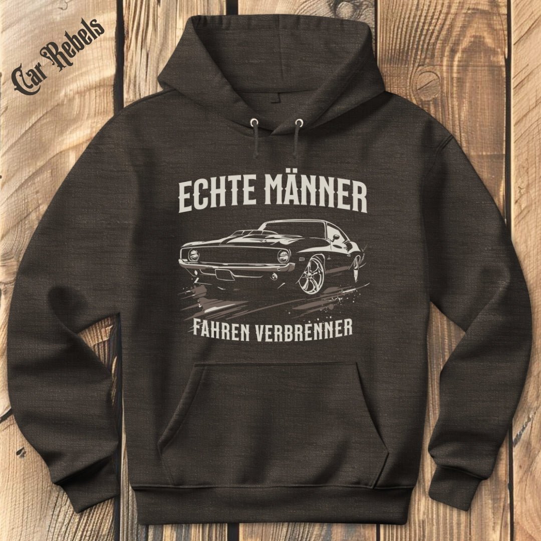 Echte Männer fahren Verbrenner Hoodie - Car Rebels