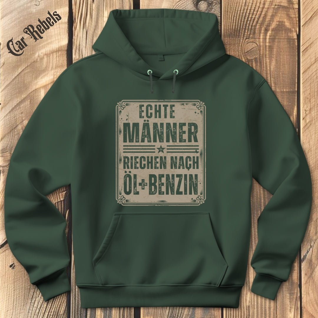 Echte Männer riechen nach Öl und Benzin Hoodie - Car Rebels