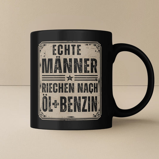 Echte Männer riechen nach Öl und Benzin Tasse - Car Rebels