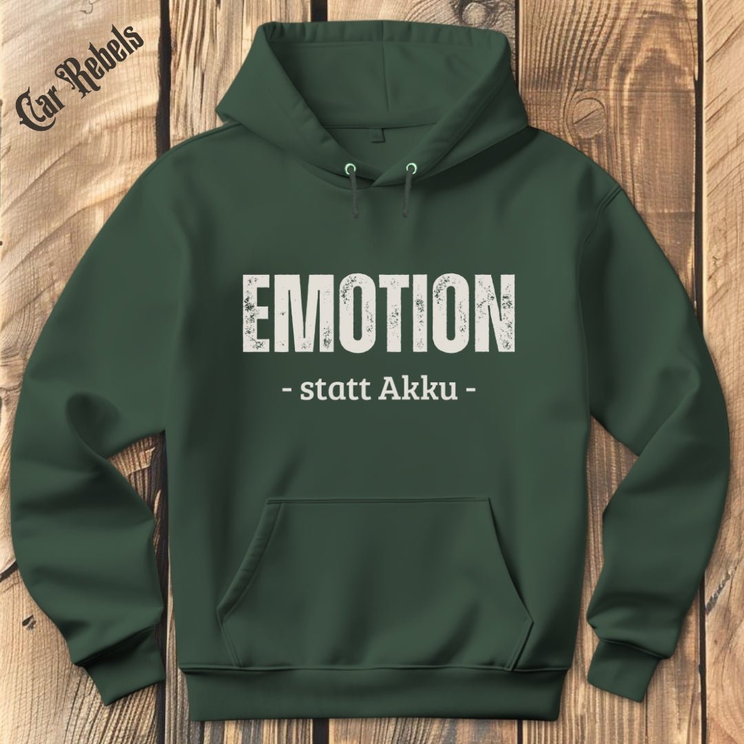 Emotion statt Akku Hoodie - Car Rebels