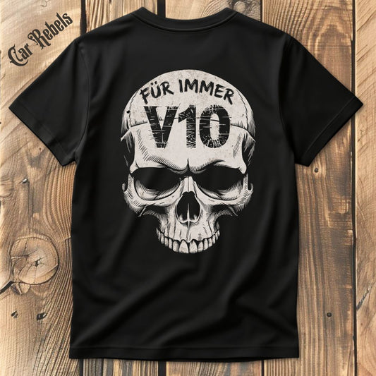 Für immer V10 T-Shirt Backprint - Car Rebels