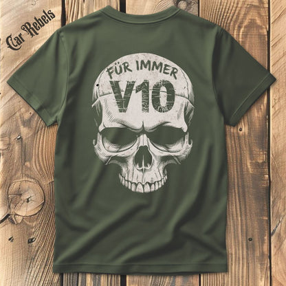 Für immer V10 T-Shirt Backprint - Car Rebels