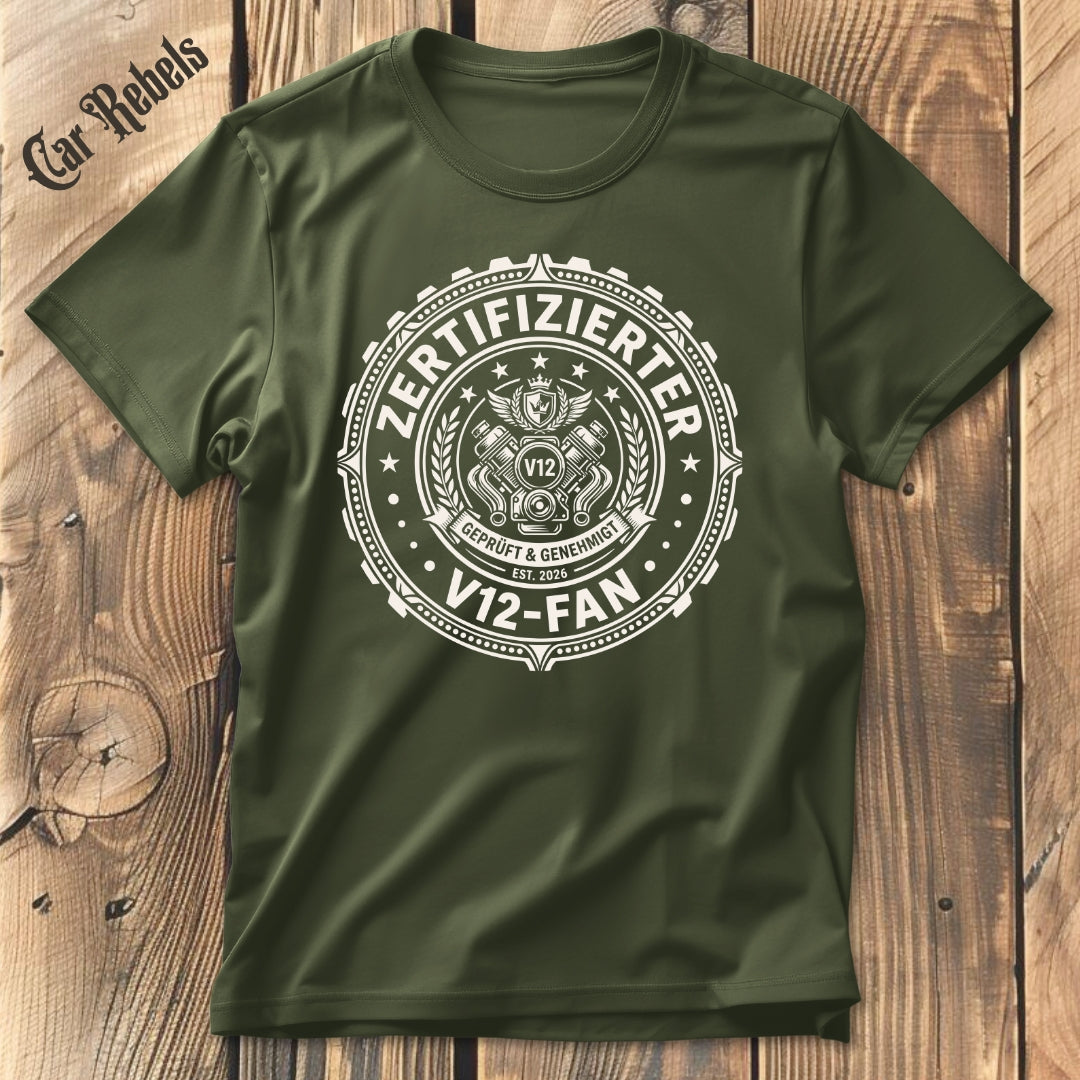 Zertifizierter V12 Fan T-Shirt