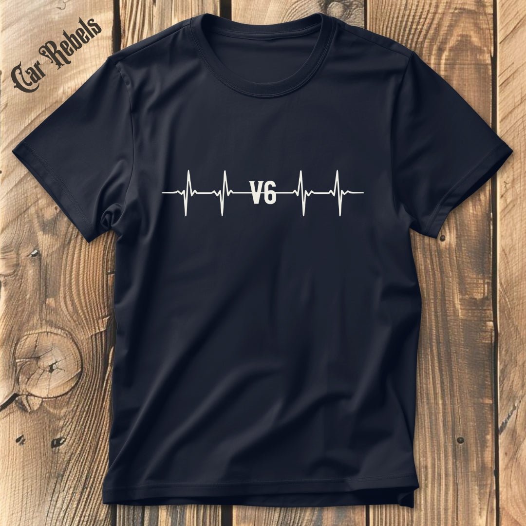 Herzschlag V6 T-Shirt - Car Rebels