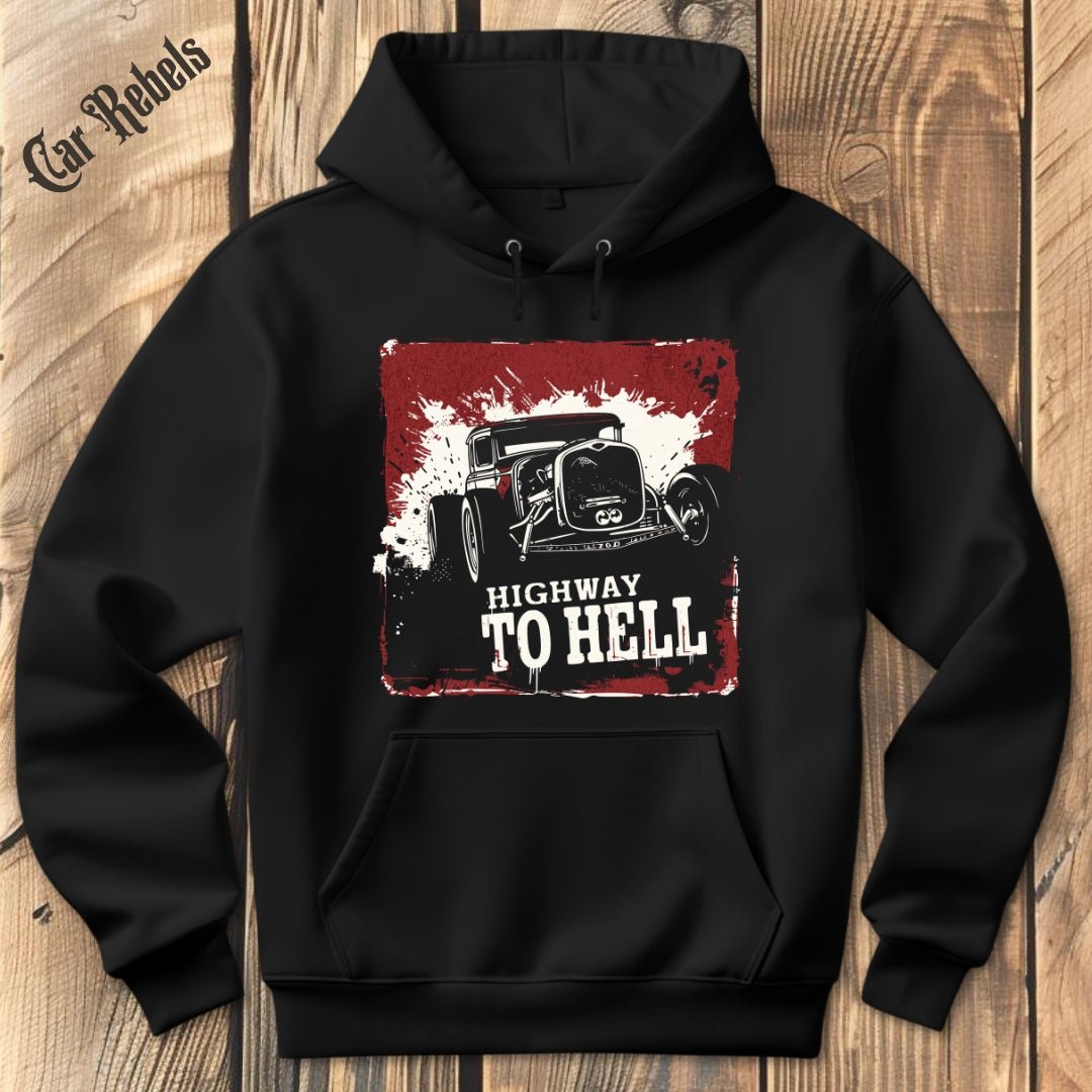 Highway to hell HotRod | Hoodie - Car Rebels