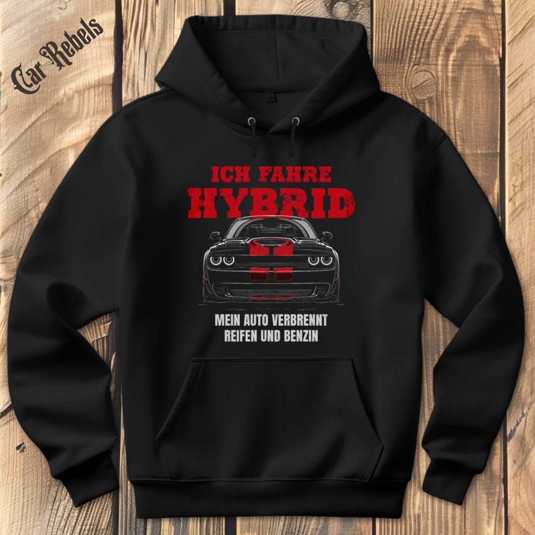 Ich fahre Hybrid - SRT Red Hoodie - Car Rebels