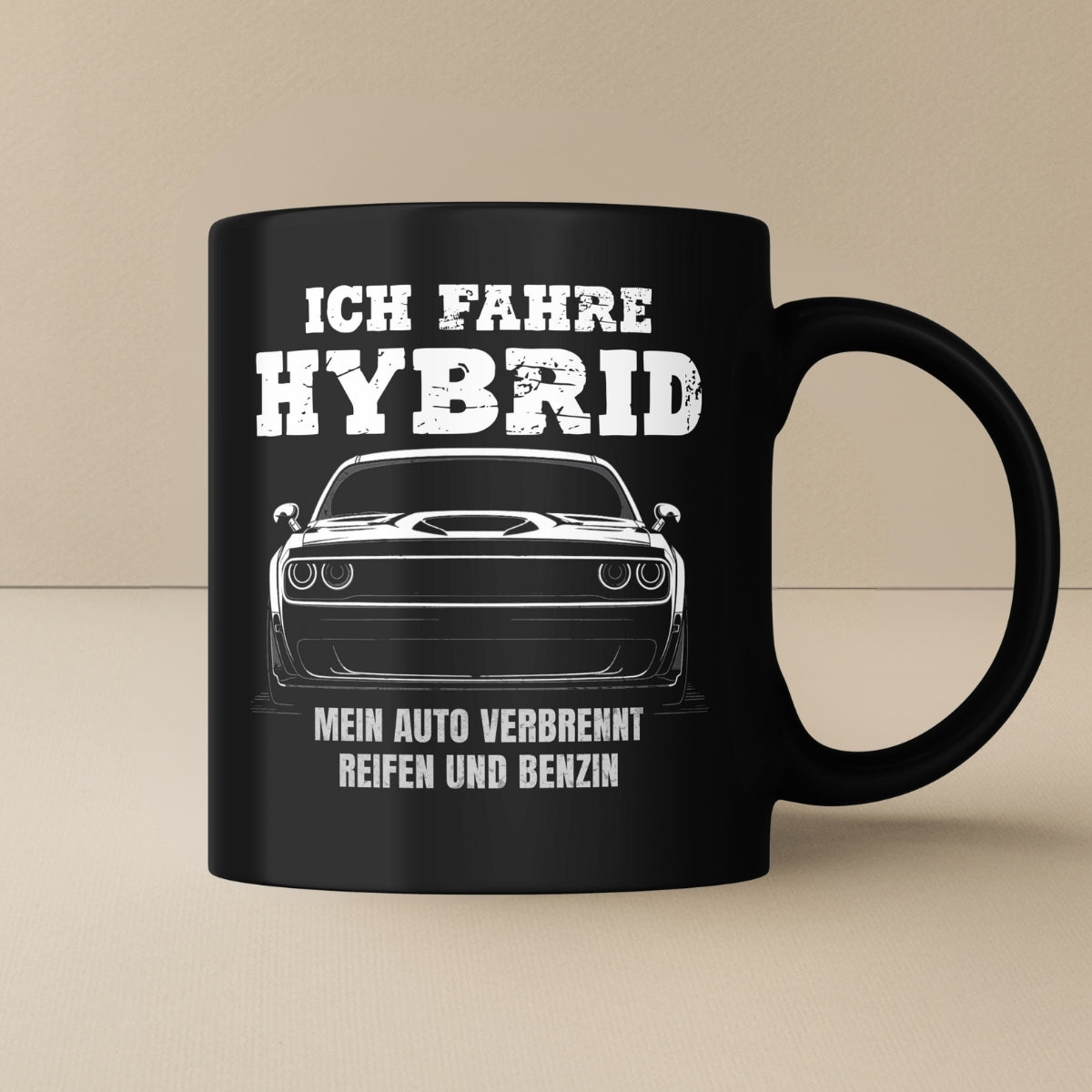 Ich fahre Hybrid - SRT White Tasse - Car Rebels