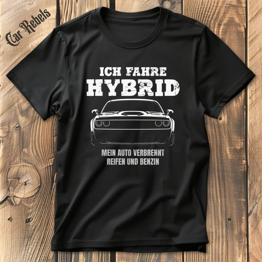 Ich fahre Hybrid - SRT White | Unisex T - Shirt - Car Rebels