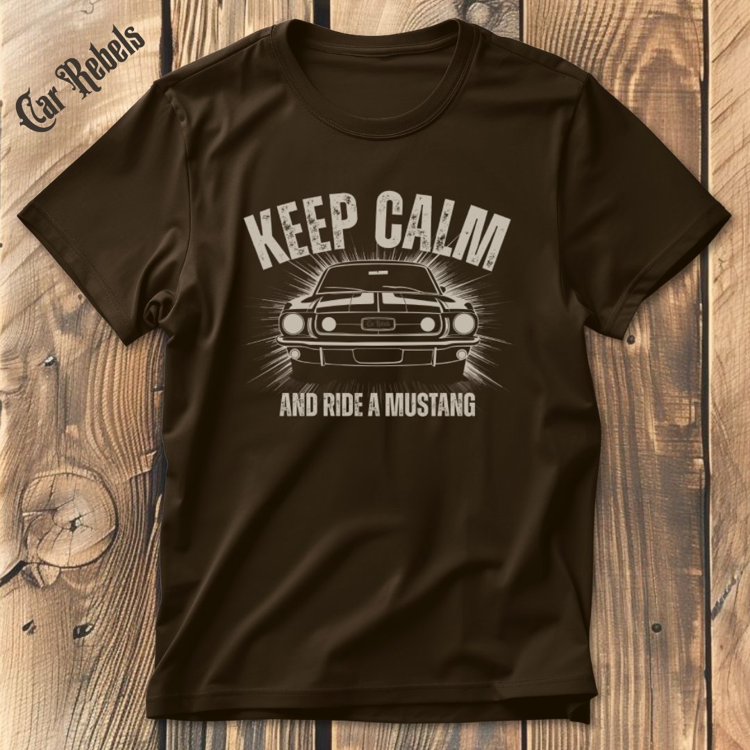 Keep Calm Ford Mustang T-Shirt - Car Rebels
