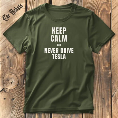 Keep Calm - Tesla | Unisex T - Shirt - Car Rebels