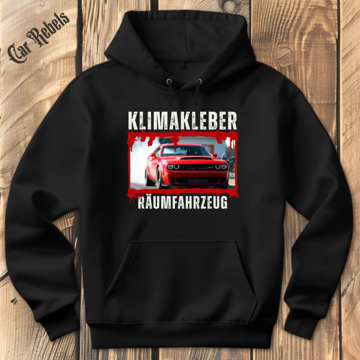Klimakleber Räumfahrzeug individueller Hoodie - Car Rebels