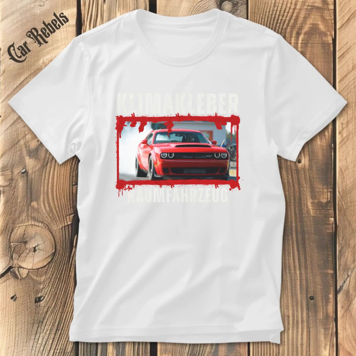 Klimakleber Räumfahrzeug individuelles T-Shirt - Car Rebels