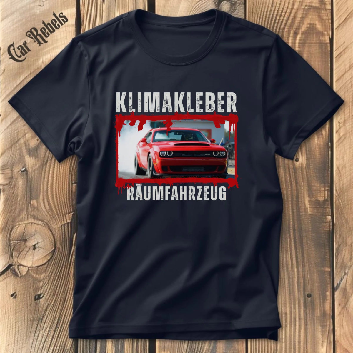Klimakleber Räumfahrzeug individuelles T-Shirt - Car Rebels