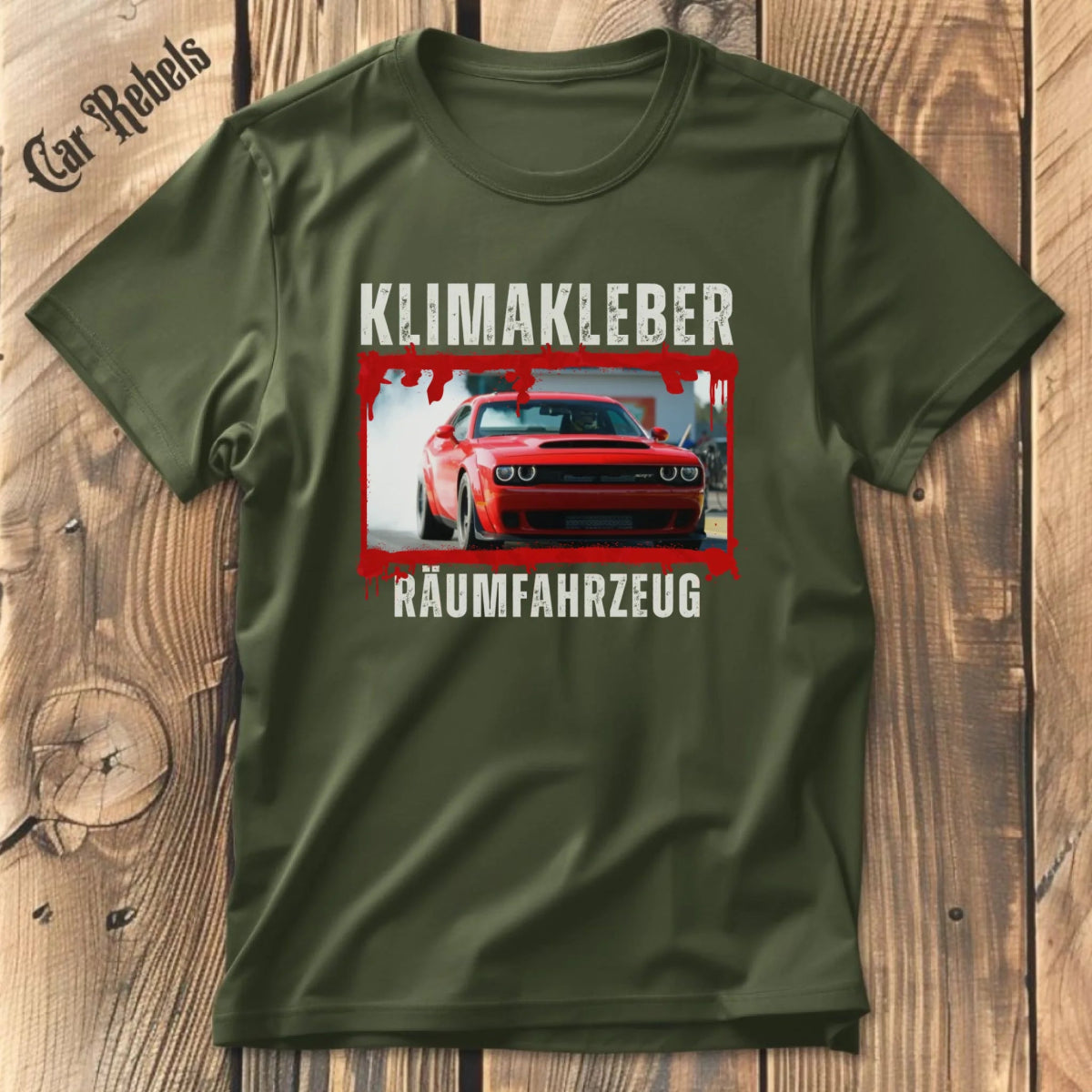 Klimakleber Räumfahrzeug individuelles T-Shirt - Car Rebels