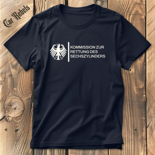 Kommission Rettung 6 Zylinder | Unisex T - Shirt - Car Rebels