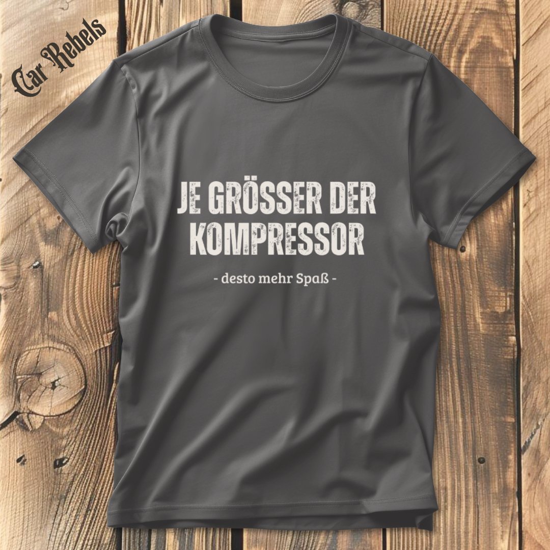 Kompressor Spaß T-Shirt - Car Rebels
