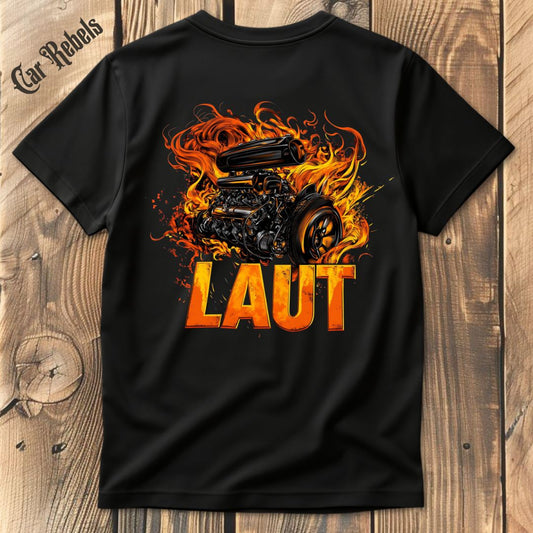 Laut V8 T-Shirt Backprint - Car Rebels