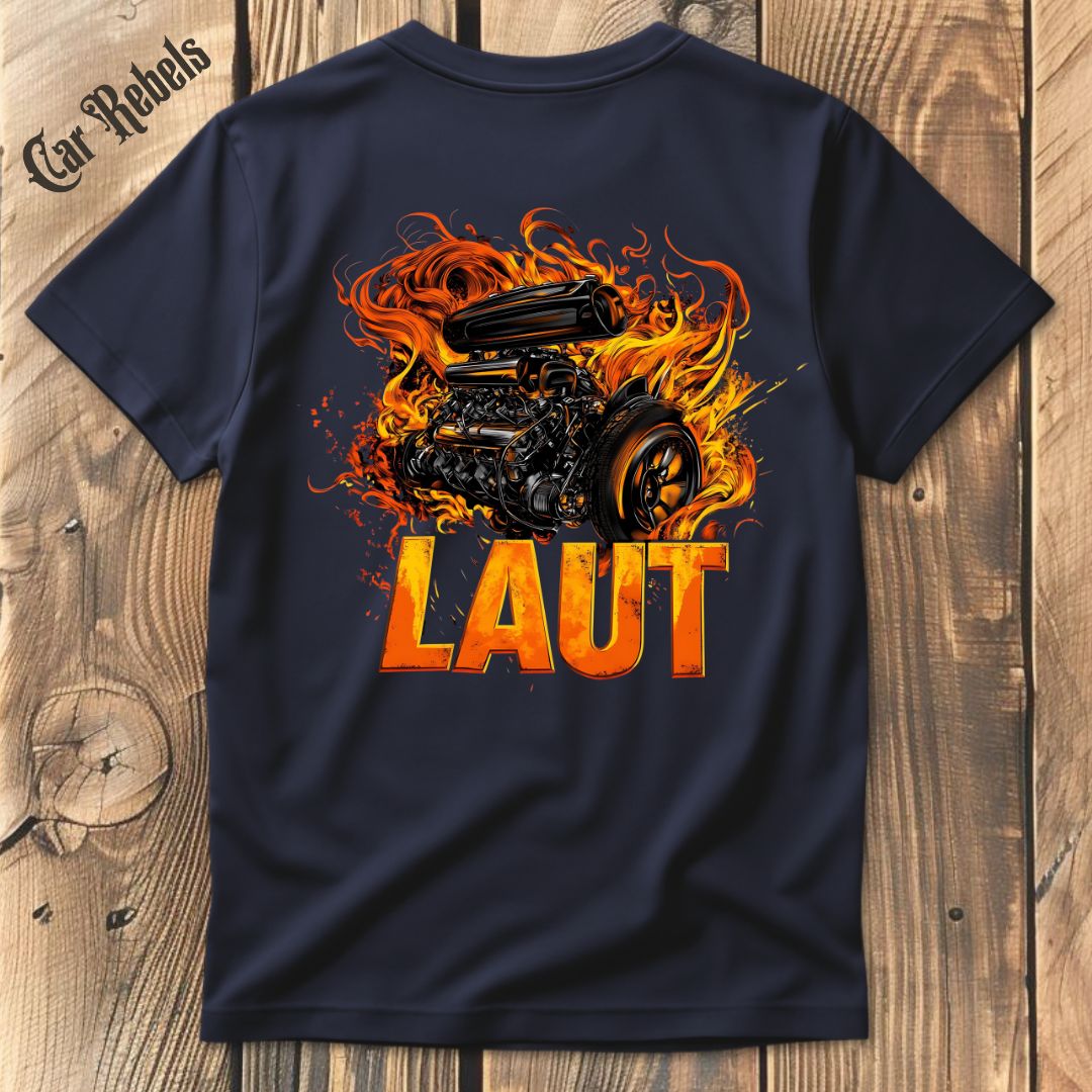 Laut V8 T-Shirt Backprint - Car Rebels