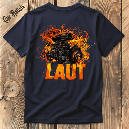 Laut V8 T-Shirt Backprint - Car Rebels