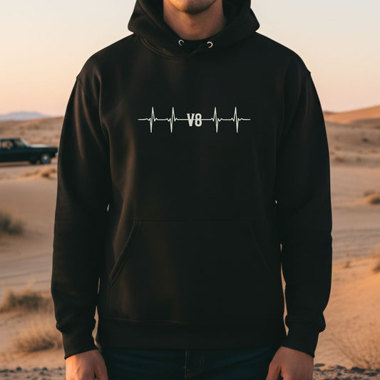 Madmax Style Herzschlag V8 | Hoodie - Car Rebels