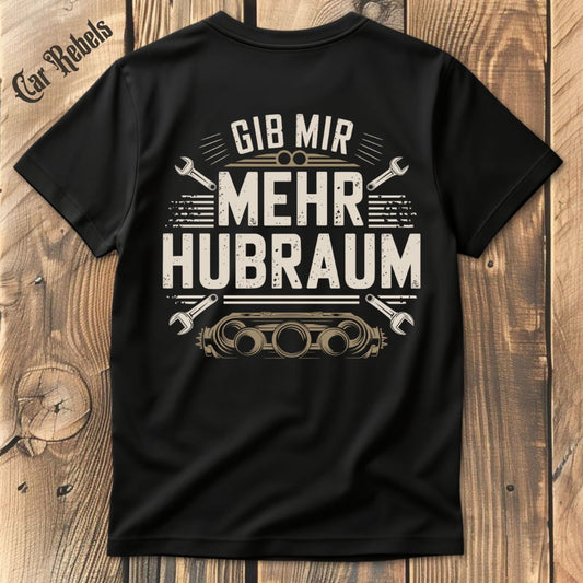 Mehr Hubraum T-Shirt Backprint - Car Rebels