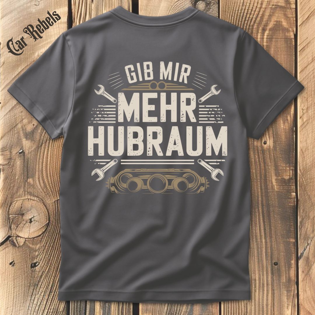 Mehr Hubraum T-Shirt Backprint - Car Rebels