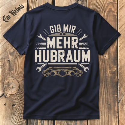 Mehr Hubraum T-Shirt Backprint - Car Rebels
