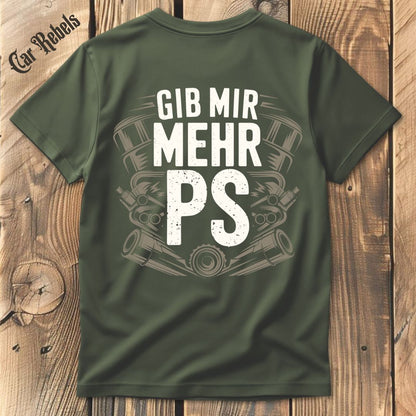 Mehr PS T-Shirt Backprint - Car Rebels