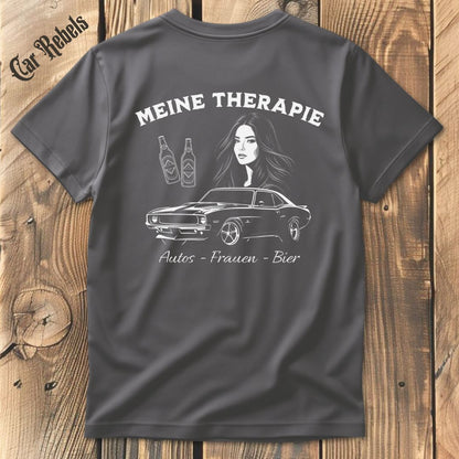 Meine Therapie T-Shirt Backprint - Car Rebels
