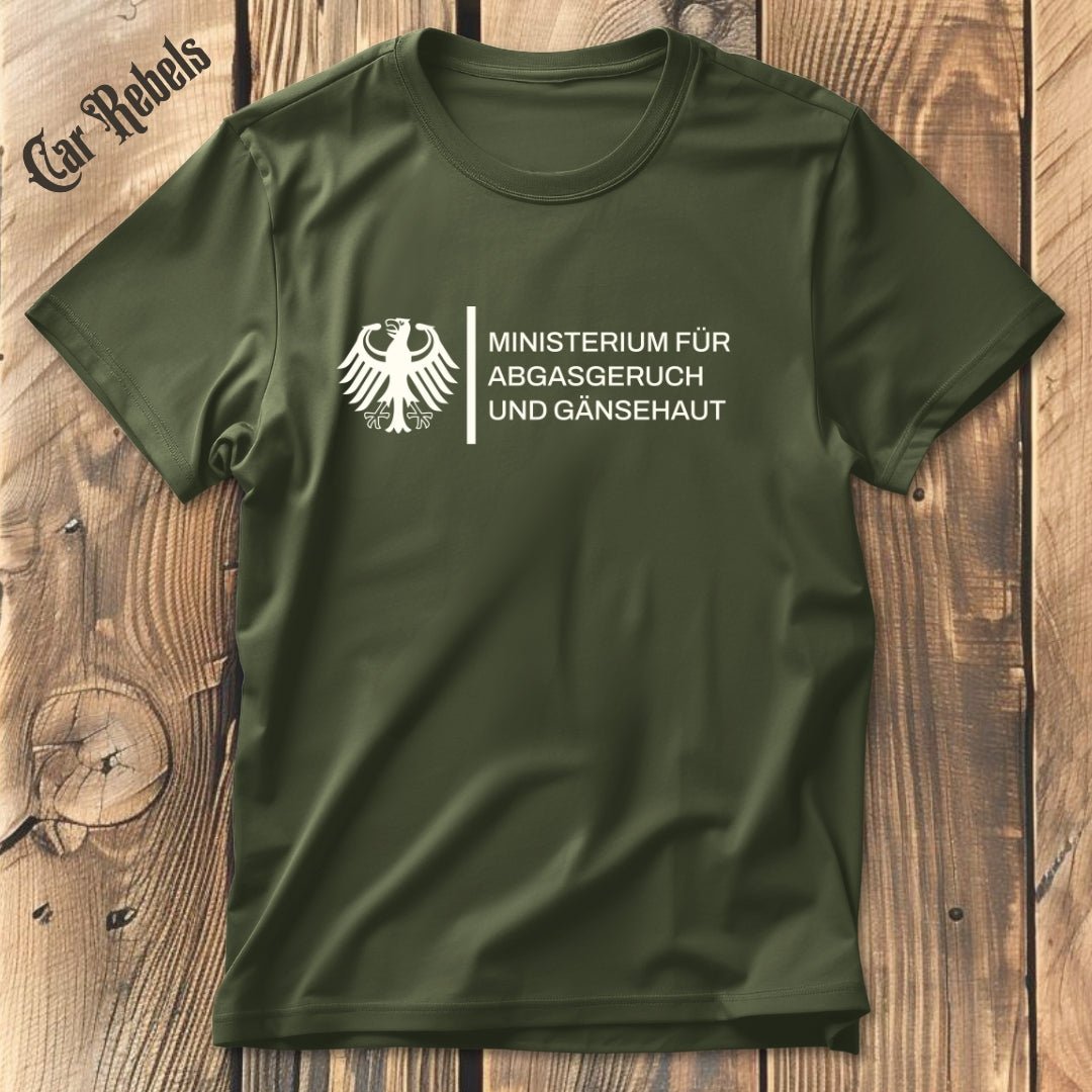 Ministerium Abgasgeruch | Unisex T - Shirt - Car Rebels