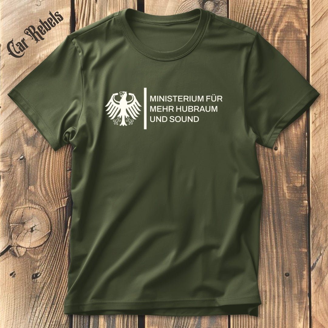 Ministerium Hubraum | Unisex T - Shirt - Car Rebels