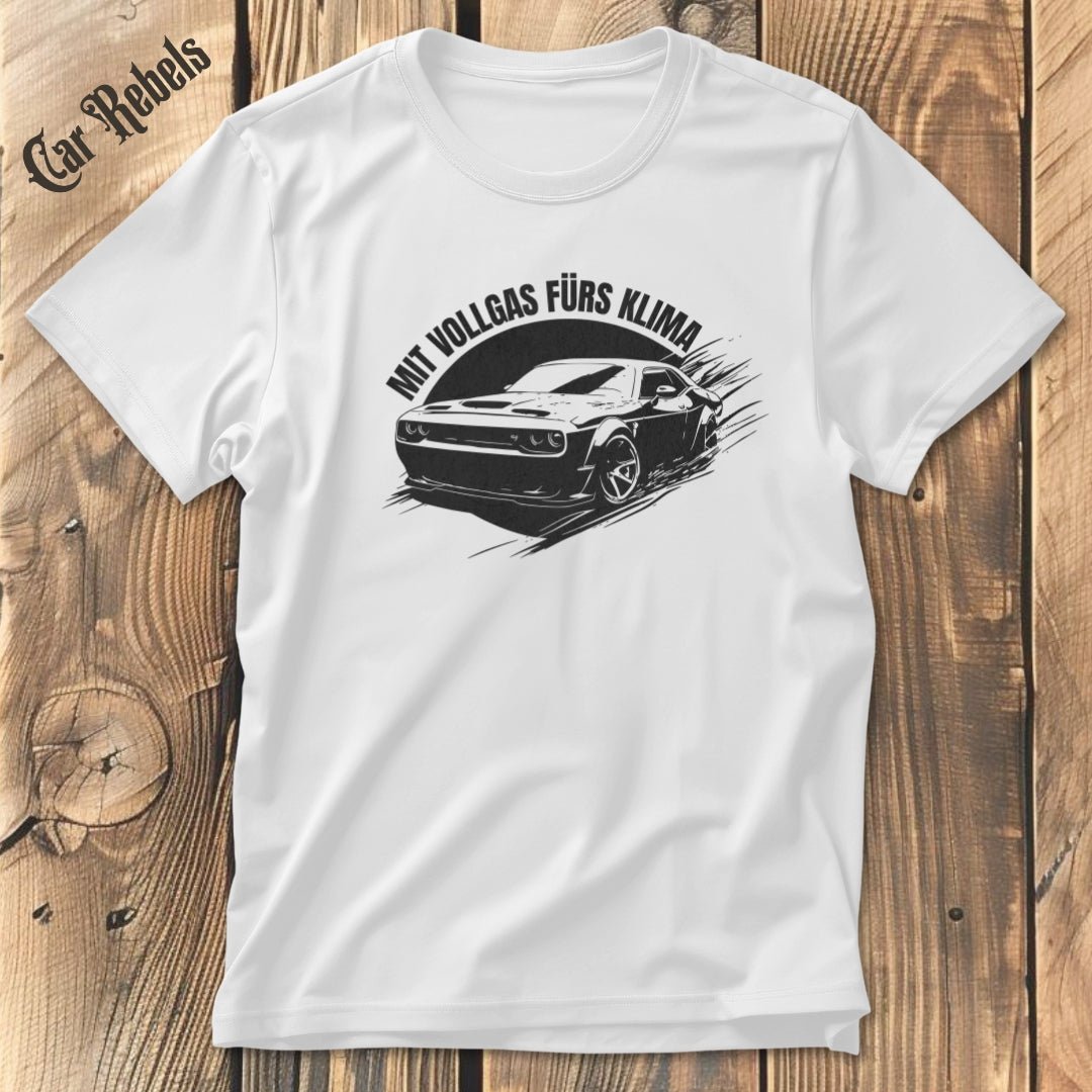 Mit Vollgas fürs Klima | Unisex T - Shirt - Car Rebels