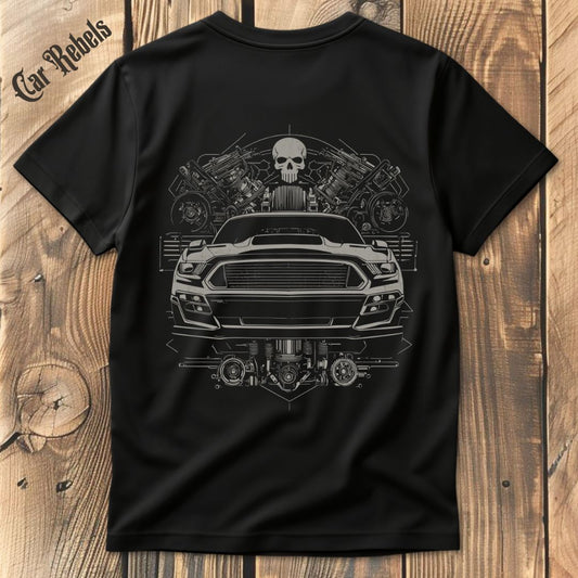 Modern Death T-Shirt Backprint - Car Rebels