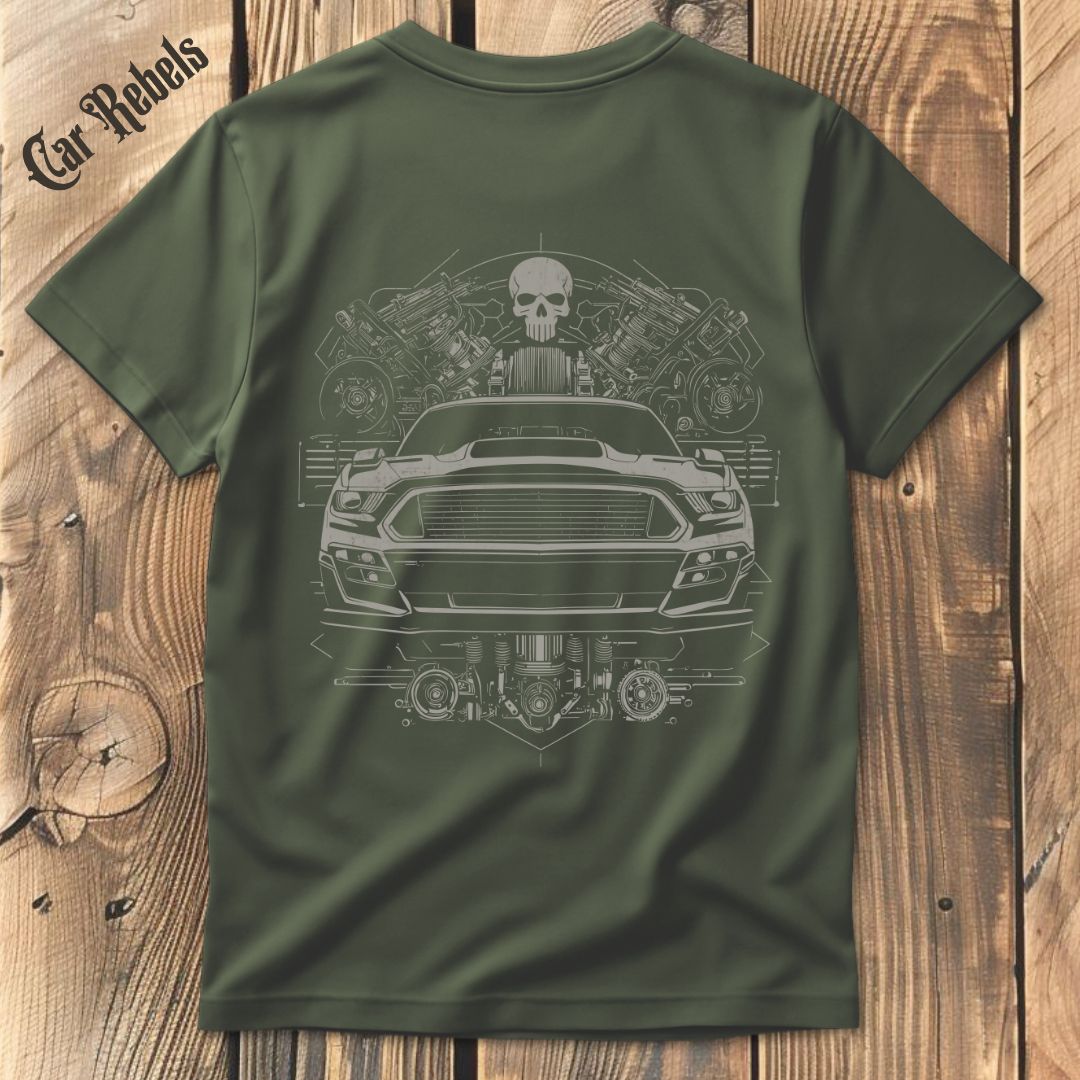 Modern Death T-Shirt Backprint - Car Rebels