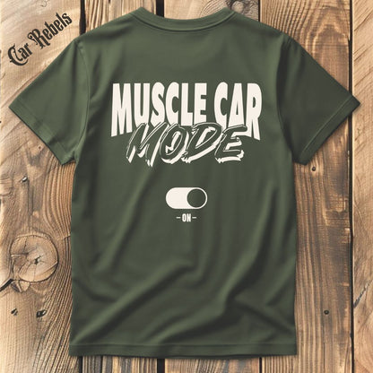 Muscle Car Mode T-Shirt Backprint - Car Rebels