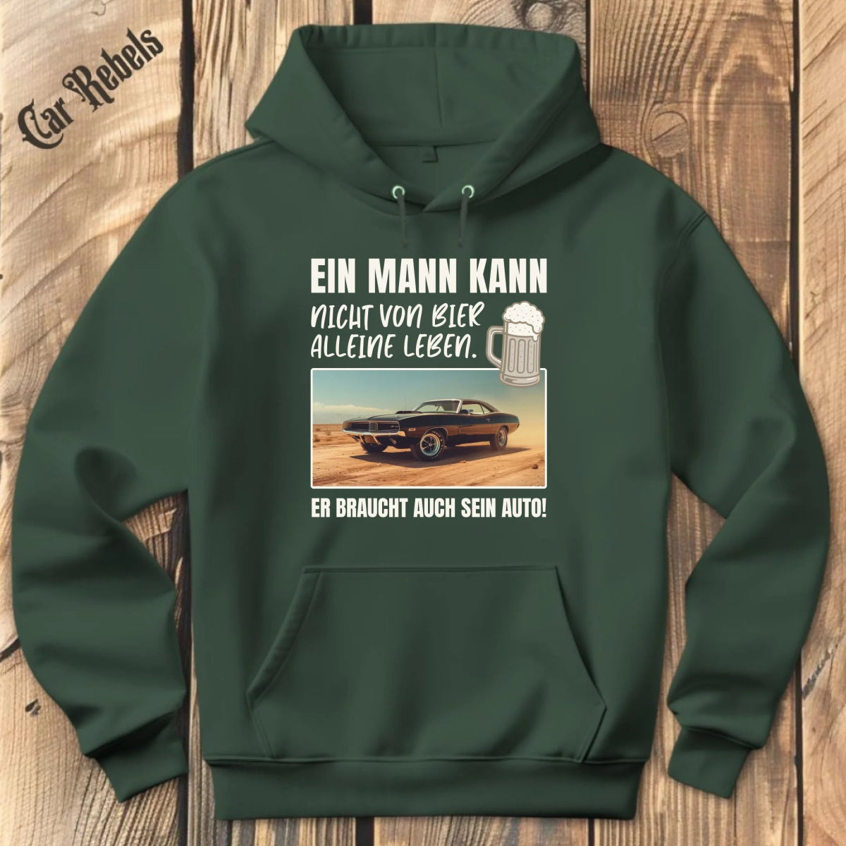 Nicht von Bier alleine individueller Hoodie - Car Rebels