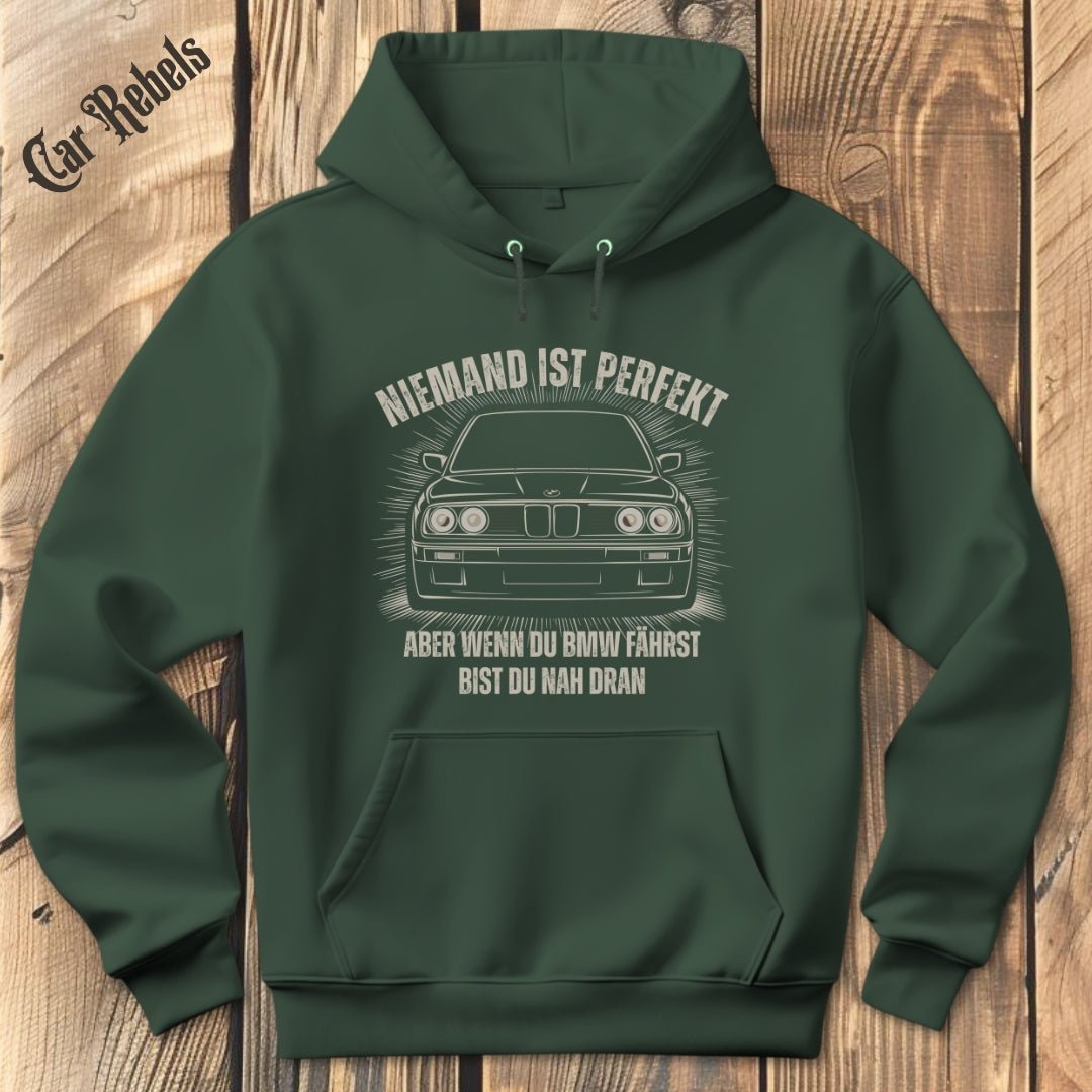 Niemand ist perfekt BMW Classic e30 Hoodie - Car Rebels