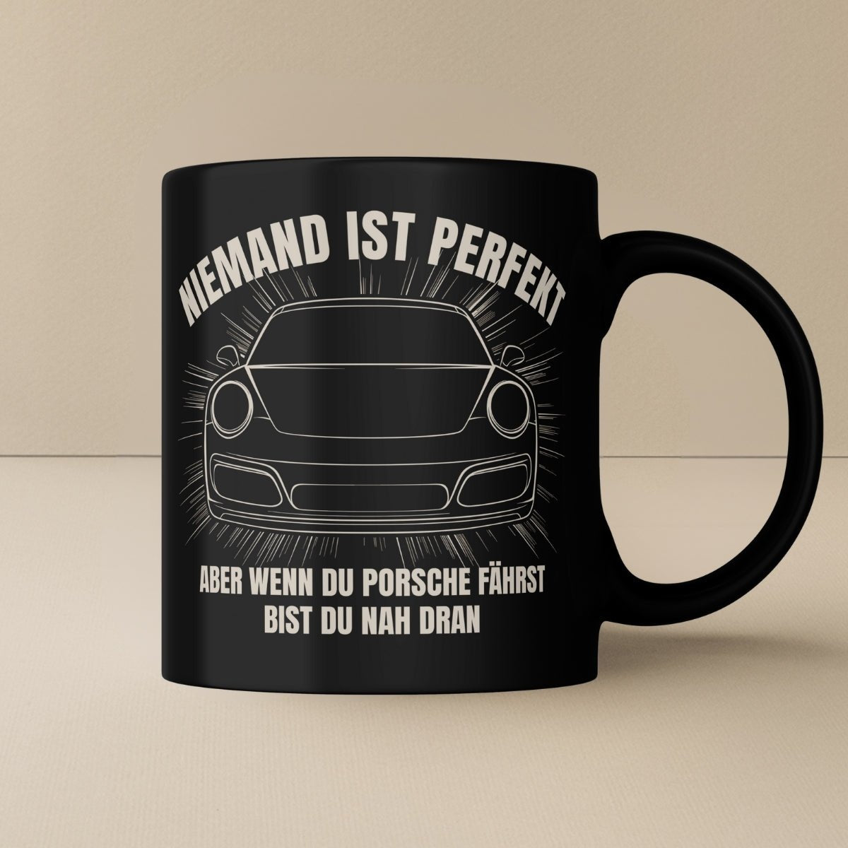 Niemand ist perfekt Porsche Tasse - Car Rebels