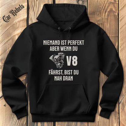 Niemand ist perfekt - V8 | Hoodie - Car Rebels