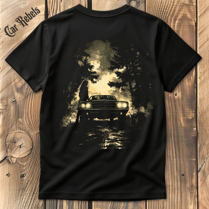 Night ride T-Shirt Backprint - Car Rebels