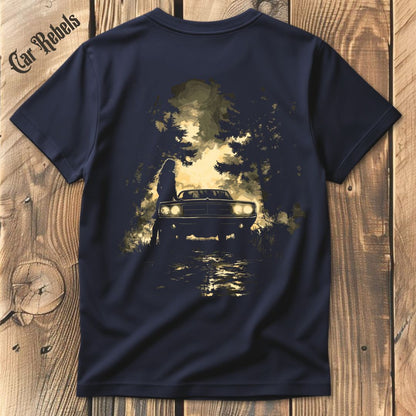 Night ride T-Shirt Backprint - Car Rebels