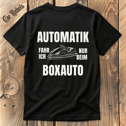 Nur beim Boxauto T-Shirt Backprint - Car Rebels