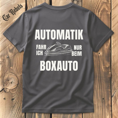 Nur beim Boxauto T-Shirt Backprint - Car Rebels