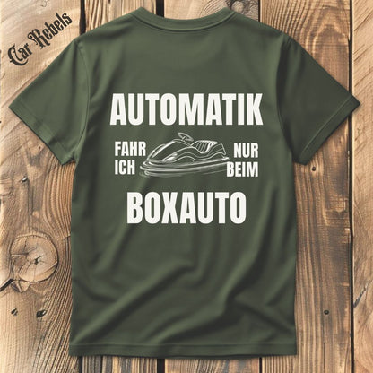 Nur beim Boxauto T-Shirt Backprint - Car Rebels