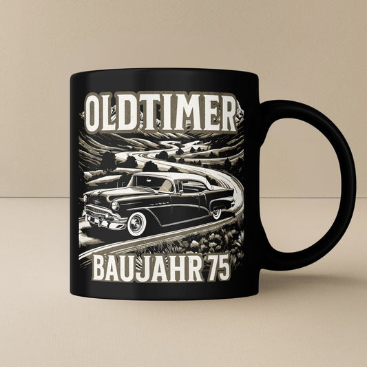 Oldtimer 75 Geburtstag Tasse - Car Rebels